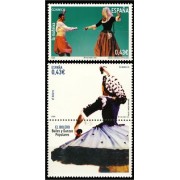 España Spain 4489/90 2009 Bailes y danzas populares MNH