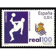España Spain 4504 2009 Centenario de la Real Sociedad de fútbol S.A.D. MNH