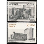 España Spain 4510/11 2009 Castillos MNH