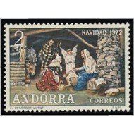 Andorra española 79 1972 Navidad MNH
