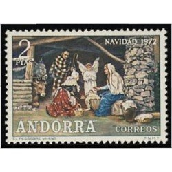 Andorra española 79 1972 Navidad MNH Andorra española 79 1972 Navidad MNH