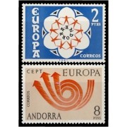 Andorra Española 85/86 1973 Europa MNH Andorra Española 85/86 1973 Europa MNH