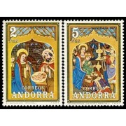 Andorra Española 87/88 1973 Navidad 73 MNH 