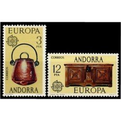 Andorra Española 102/03 1976 Europa Artesania MNH Andorra Española 102/03 1976 Europa Artesania MNH