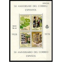 Andorra Española 116 HB 1978 Correos MNH Andorra Española 116 HB 1978 Correos MNH