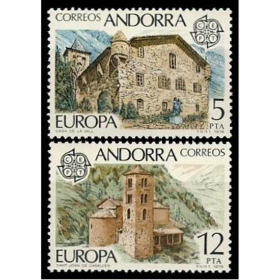 Andorra Española 117/18 1978 Europa MNH
