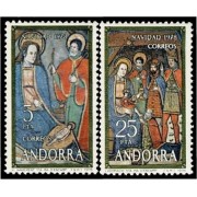 Andorra Española 120/21 1978 Navidad 78 MNH Andorra Española 120/21 1978 Navidad 78 MNH