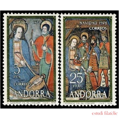 Andorra Española 120/21 1978 Navidad 78 MNH 