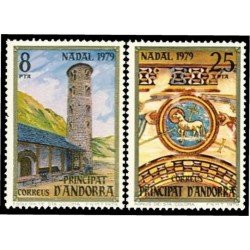 Andorra Española 128/29 1979 Navidad 79 MNH