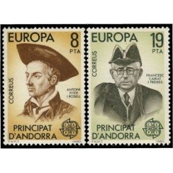 Andorra Española 133/34 1980 Europa MNH