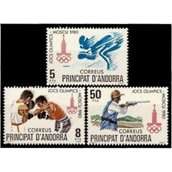 DEP4/S Andorra Española 135/37  1980 Olimpiadas Moscú  80  MNH