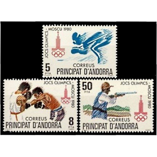 DEP4/S Andorra Española 135/37  1980 Olimpiadas Moscú  80  MNH