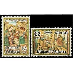 Andorra Española 138/39 1980 Navidad 80 MNH