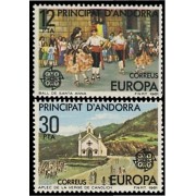 Andorra Española 140/41  1981 Europa MNH 
