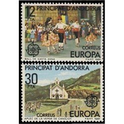 Andorra Española 140/41  1981 Europa MNH