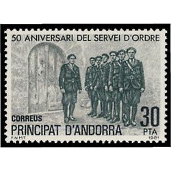 Andorra Española 142 1981 Servei i Ordre MNH