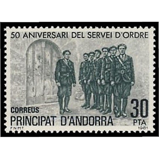 Andorra Española 142 1981 Servei i Ordre MNH