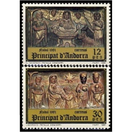 Andorra Española 144/45  1981 Navidad 81
