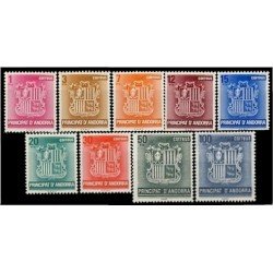 Andorra Española 148/56 1982 Básica escudos MNH