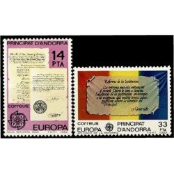Andorra Española 157/58 1982 Europa MNH