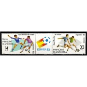 Andorra Española 159/60 1982 España 82 MNH Andorra Española 159/60 1982 España 82 MNH