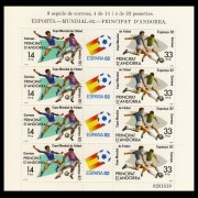 Andorra Española 161 ( MP. 1 ) Minihojita Minipliego1982 España 82 MNH 