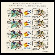 Andorra Española 161 ( MP. 1 ) Minihojita Minipliego1982 España 82 MNH