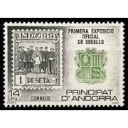 Andorra Española 162 1982 Exposición filatélica MNH Andorra Española 162 1982 Exposición filatélica MNH