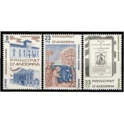 Andorra Española 163/65 1982 Centenarios MNH