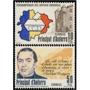 Andorra Española 171/72 1983 Conmemoraciones MNH Andorra Española 171/72 1983 Conmemoraciones MNH