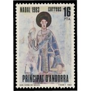 Andorra Española 174 1983 Navidad 83 MNH Andorra Española 174 1983 Navidad 83 MNH