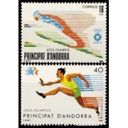 Andorra Española 176/77 1984 JJOO Los Angeles 84 MNH Andorra Española 176/77 1984 JJOO Los Angeles 84 MNH