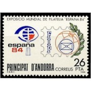 Andorra Española 178 1984 Exposición Mundial de Filatelia MNH 
