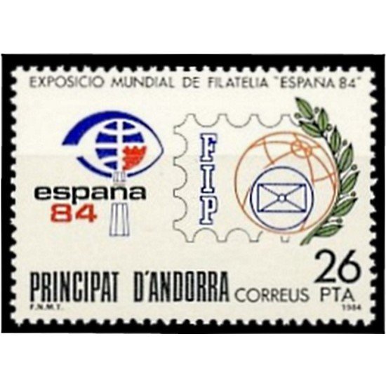 Andorra Española 178 1984 Exposición Mundial de Filatelia MNH