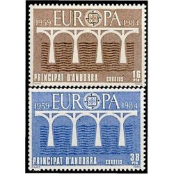 Andorra Española 179/80 1984 Europa MNH