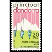 Andorra Española 182 1984 Centro de encuentros de cultura pirenaica MNH Andorra Española 182 1984 Centro de encuentros de cultura pirenaica MNH