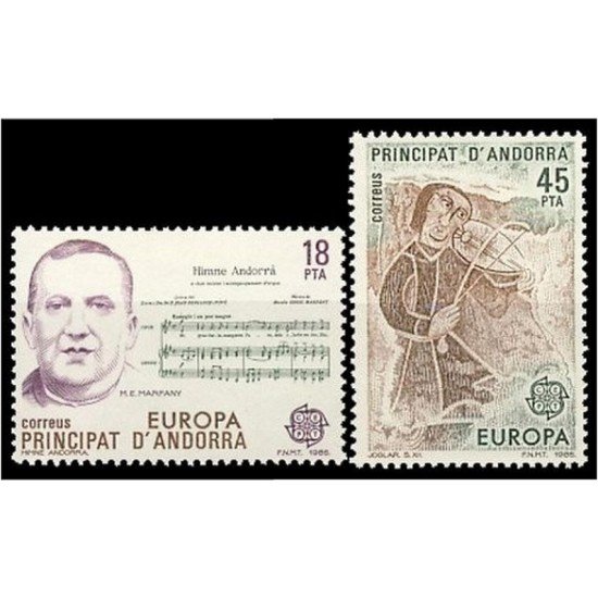 Andorra Española 184/85 1985 Europa MNH