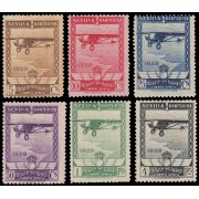 España Spain 448/53 1929 Aéreo Exposiciones Sevilla Barcelona MNH