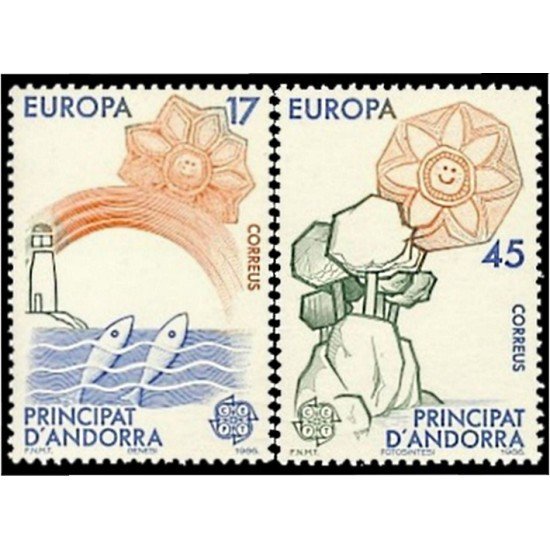 Andorra Española 191/92 1986 Europa MNH