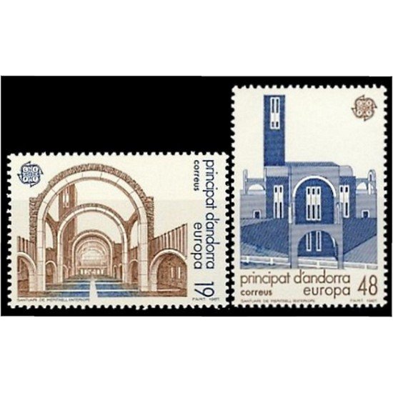 Andorra Española 196/97 1987 Europa MNH