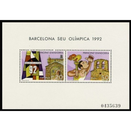 Andorra Española 200 HB 1987  Barcelona 92 MNH