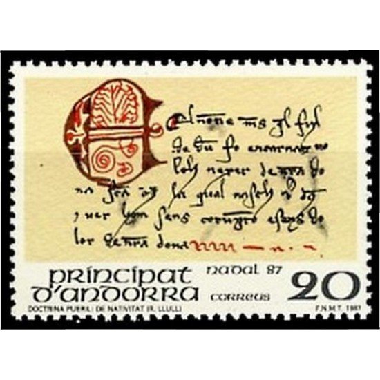 Andorra Española 202 1987  Navidad 87 MNH