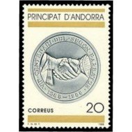 Andorra Española 207  1988 VII Centenario del 2º Preatge MNH