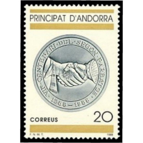 Andorra Española 207  1988 VII Centenario del 2º Preatge MNH