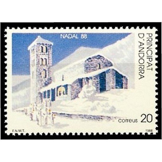 Andorra Española 208  1988 Navidad 88 MNH