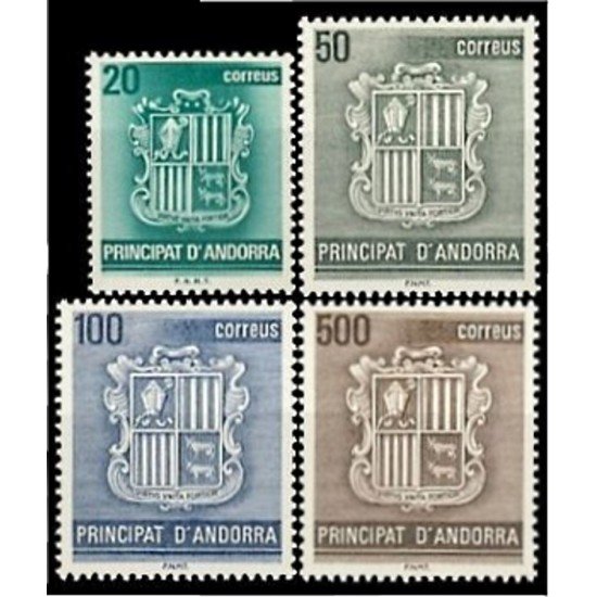 Andorra Española 209/12 1988 Básica, escudos MNH