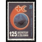 Andorra Española 216 1989 Aniversario Cruz Roja MNH Andorra Española 216 1989 Aniversario Cruz Roja MNH