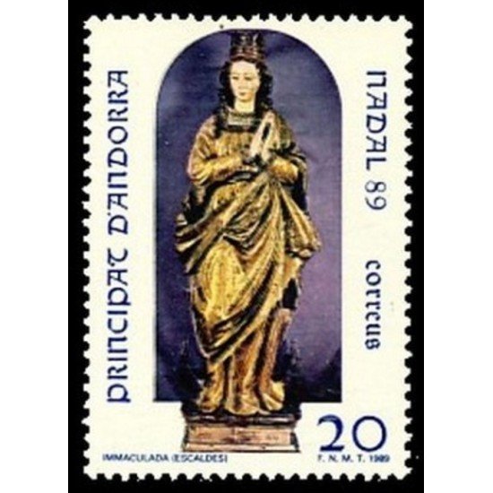 Andorra Española 217 1989 Navidad 89 MNH