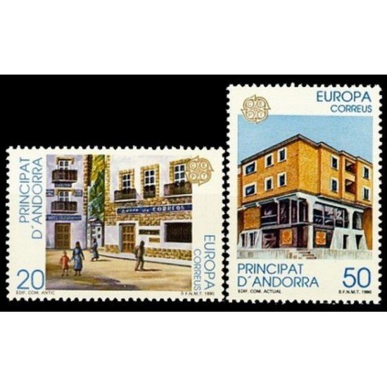 Andorra Española 218/19 1990 Europa MNH