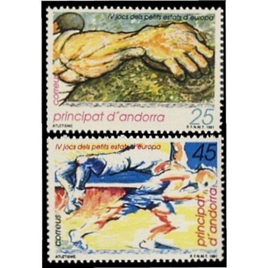 Andorra Española 223/24 1991 IV Juegos de los peq. Estados de Europa MNH